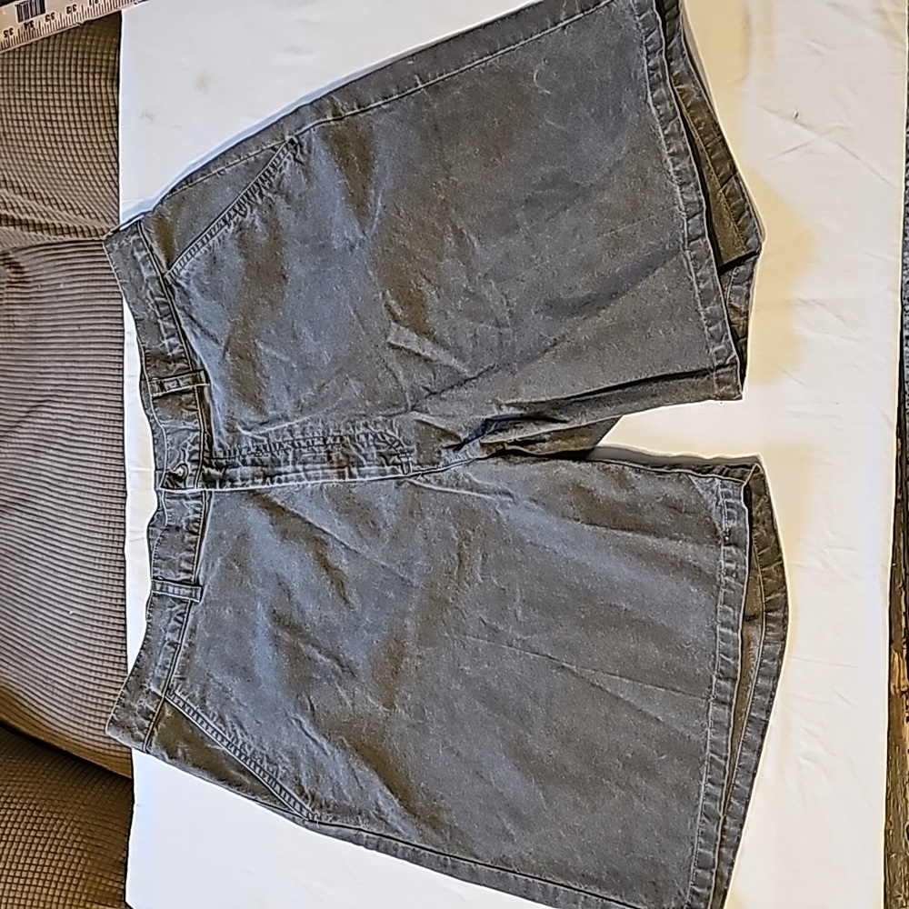 L.L. Bean Tropic Weight Gray Khakis. Waist 35". 7" inseam. Flat front, 4 pockets